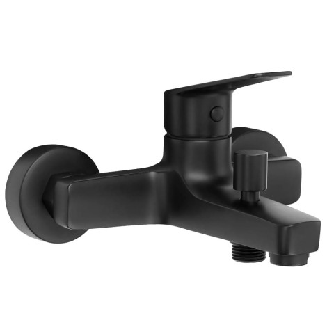 Deante Jasmin bateria wannowa ścienna  bez zestawu natryskowego nero.