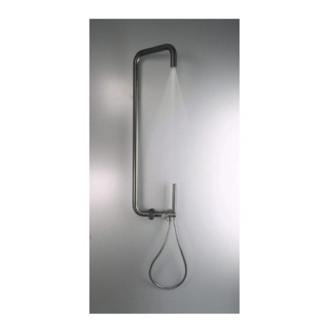 Deante Silia deszczownia z baterią natryskową titanium