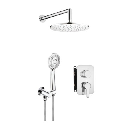 Deante Arnika zestaw podtynkowy natryskowy z boxem mieszaczowym chrom