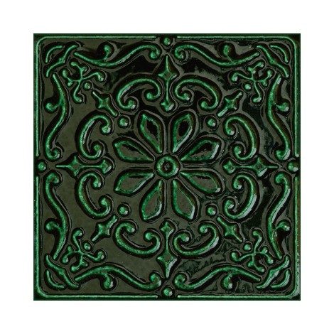 Tubądzin Tinta green dekor ścienny 14,8 x 14,8