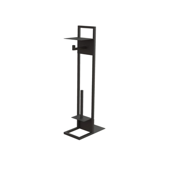 Deante Mokko przybornik i stojak z półką na papier i zapas papier nero