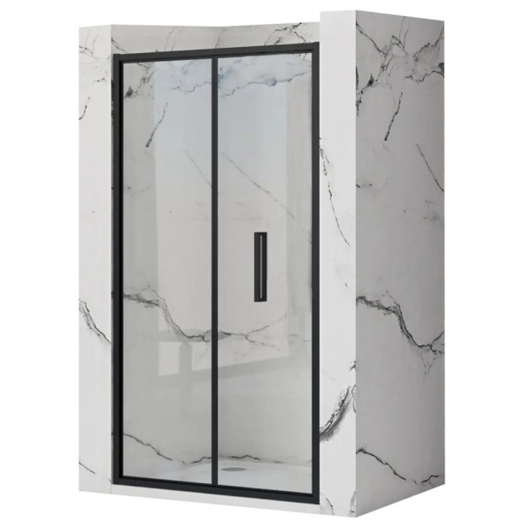 Rea Rapid Fold drzwi prysznicowe 100x195 black
