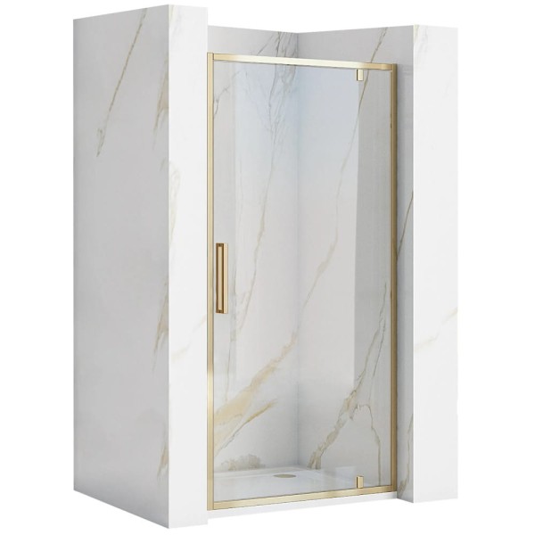 Rea Rapid Swing Gold 90 drzwi prysznicowe 90x195