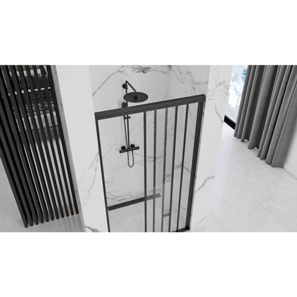 Rea Alex drzwi prysznicowe przesuwne 100x190, czarny