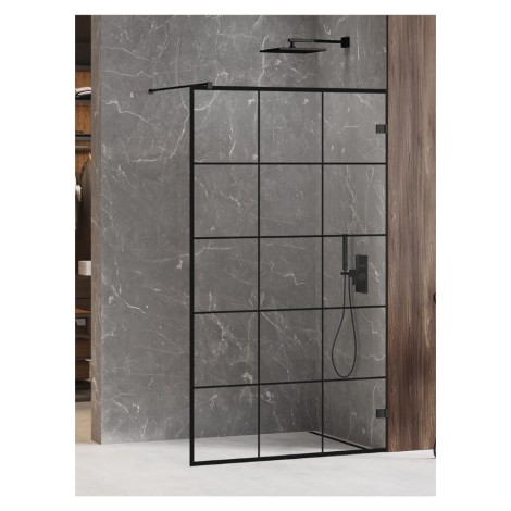 New Trendy Avexa Black walk-in kratka 120x200cm krakta