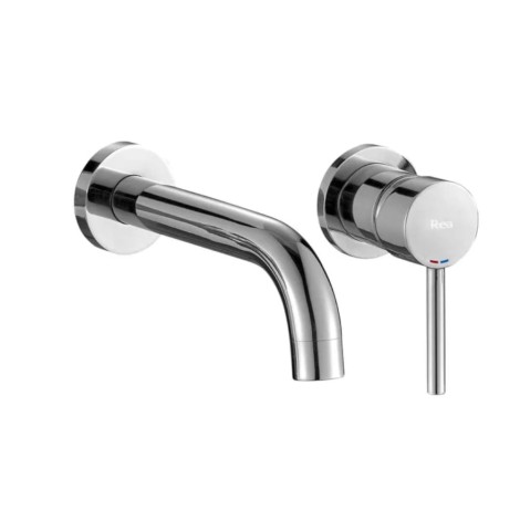 Rea Lungo bateria umywalkowa, podtynkowa + box , chrom