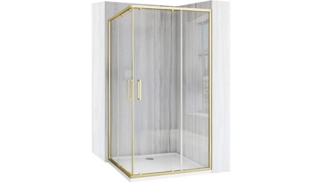 Rea City kabina prysznicowa 80x100 brush gold