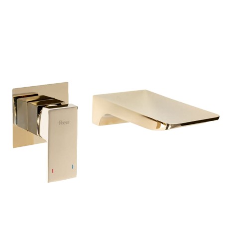 REA MASON bateria umywalkowa podtynkowa, złota