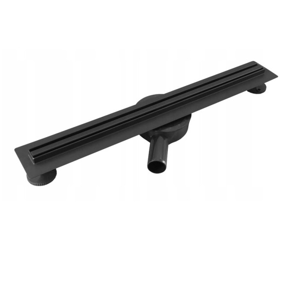 Estiva  Just turn slim odpływ liniowy z rusztem dwustronnym czarny 60 cm