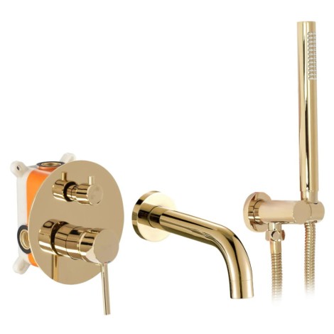 Rea Lungo bateria wannowa podtynkowa z boxem złota