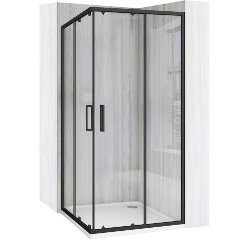 Rea City kabina prysznicowa black 80x80