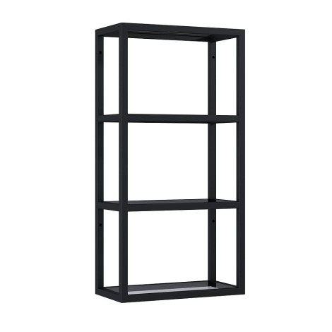 Elita stelaż wiszący z półkami czarny mat 40x80x21,6 cm