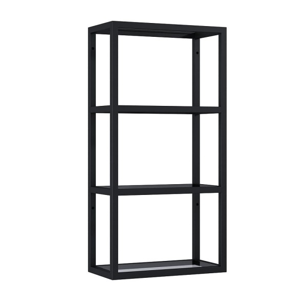 Elita stelaż wiszący z półkami czarny mat 40x80x21,6 cm
