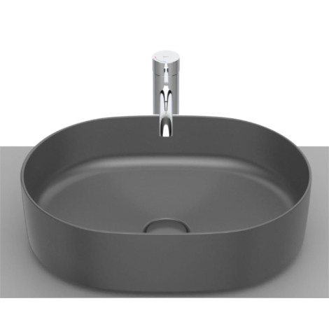 Roca Inspira Round umywalka nablatowa 50x37cm, onyks