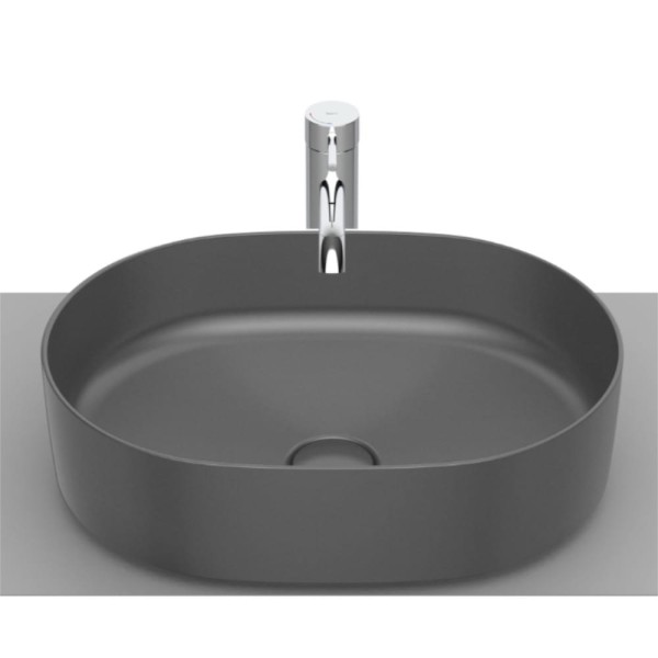 Roca Inspira Round umywalka nablatowa 50x37cm, onyks