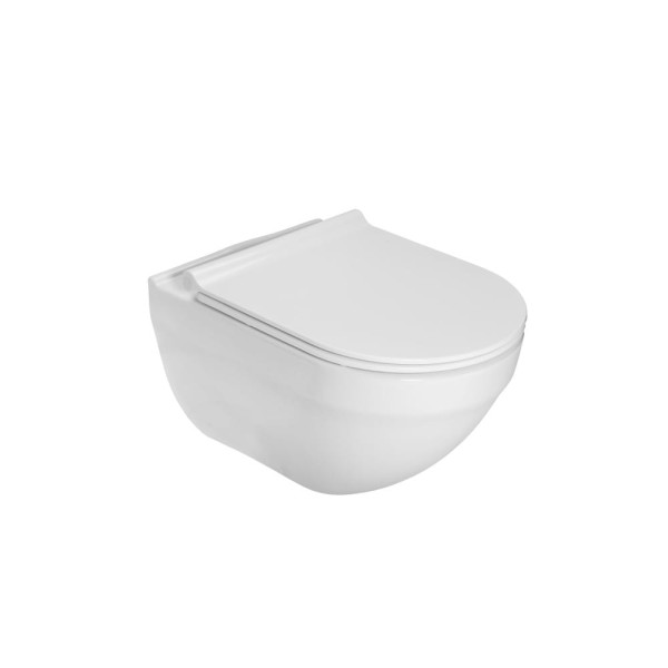 Roca Hebe Rimless miska WC z deską wolnoopadającą slim