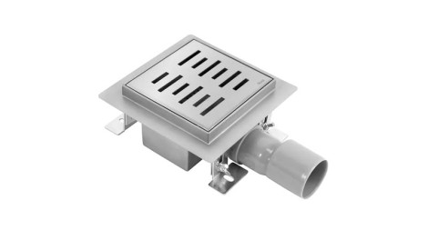 Rea Line odpływ liniowy stal szczotkowana 15x15