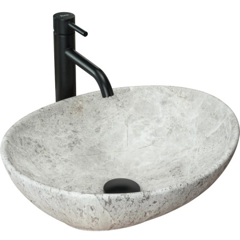 Rea Sofia umywalka nablatowa 41x34,5, light stone matt