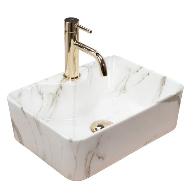 Rea Kelly Mini Shiny Aiax umywalka nablatowa 41x31cm