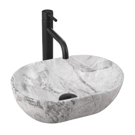 Rea Amelia mini umywalka nablatowa stone matt 38x26