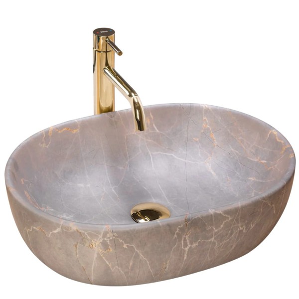 Rea Lara umywalka nablatowa beige 48,5x35