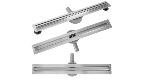 Rea Neox slim pro odpływ liniowy 80 stal szczotkowana