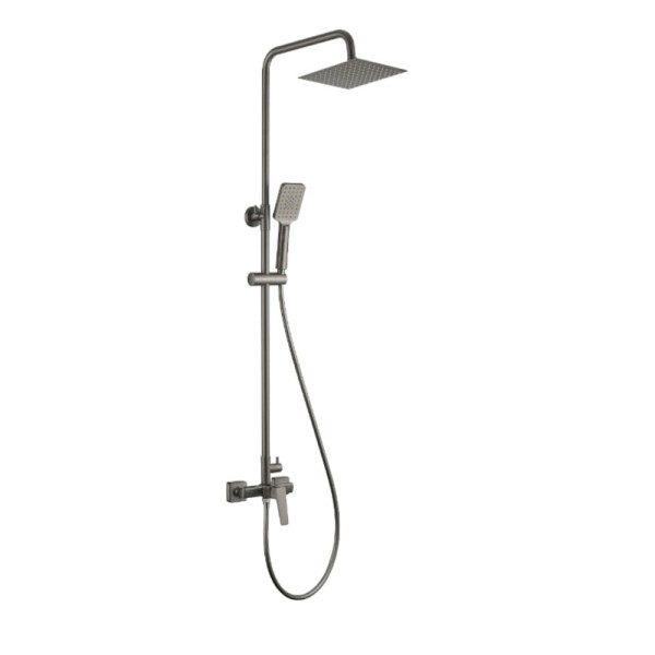 Deante Blur deszczownia z baterią mieszaczową titanium