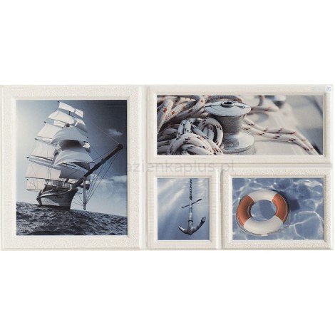 Tubądzin Joy Wave dekor niebieska struktura 1  223x448