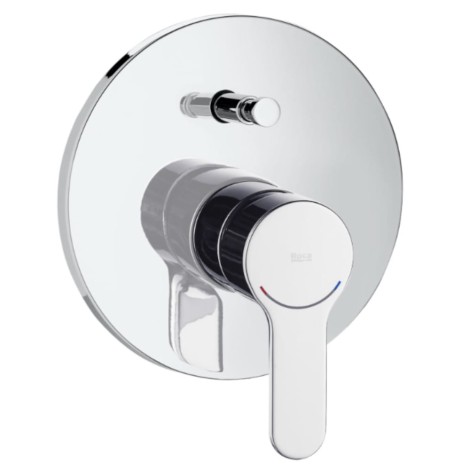 Roca L20 bateria podtynkowa wannowo - natryskowa chrom