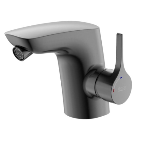 Roca Insignia bateria bidetowa bez korka Everlux brushed titanym black