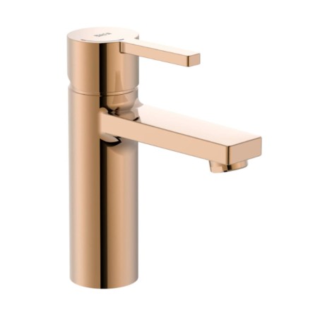 Roca Naia bateria stojąca umywalkowa rose gold