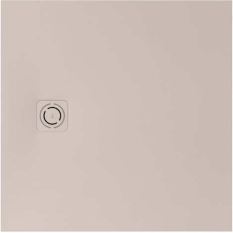 Roca Magma brodzik kompozytowy stonex + syfon 90x90  beżowy