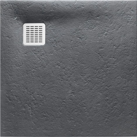 Roca Terran brodzik kompozytowy stonex 900x900x28  szary łupek