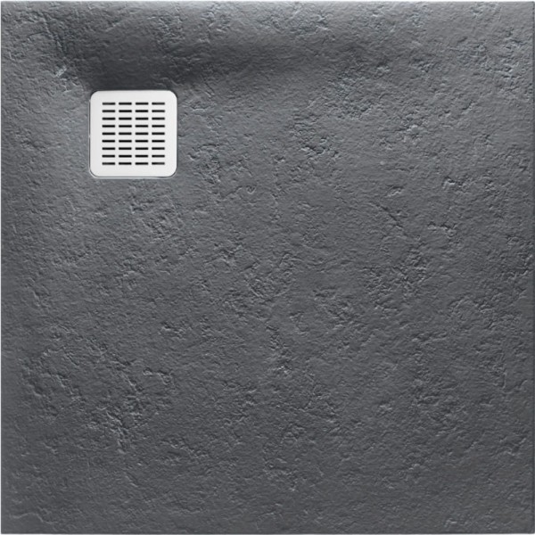 Roca Terran brodzik kompozytowy stonex 900x900x28  szary łupek