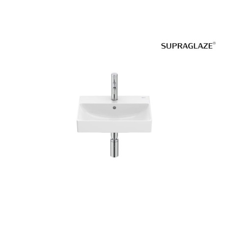 Roca Ona Compacto umywalka ścienna 45x36cm z powłoką Supraglaze