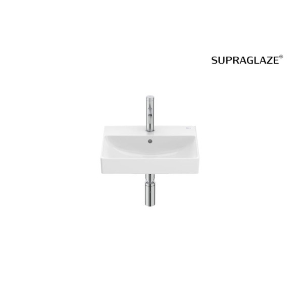 Roca Ona Compacto umywalka ścienna 45x36cm z powłoką Supraglaze
