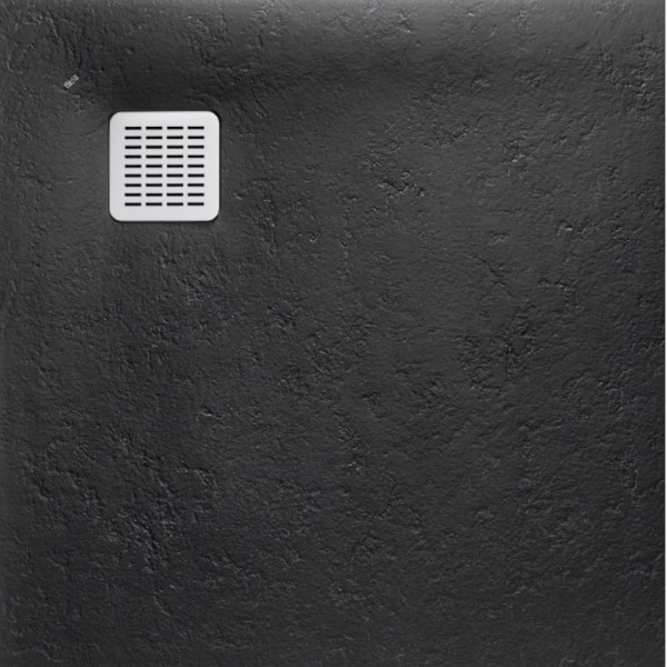 Roca Terran brodzik kompozytowy stonex 800x800x26  czarny