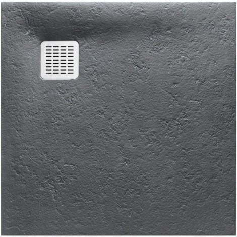 Roca Terran brodzik kompozytowy stonex 800x800x26 szary łupek