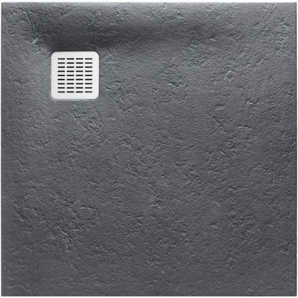 Roca Terran brodzik kompozytowy stonex 800x800x26 szary łupek