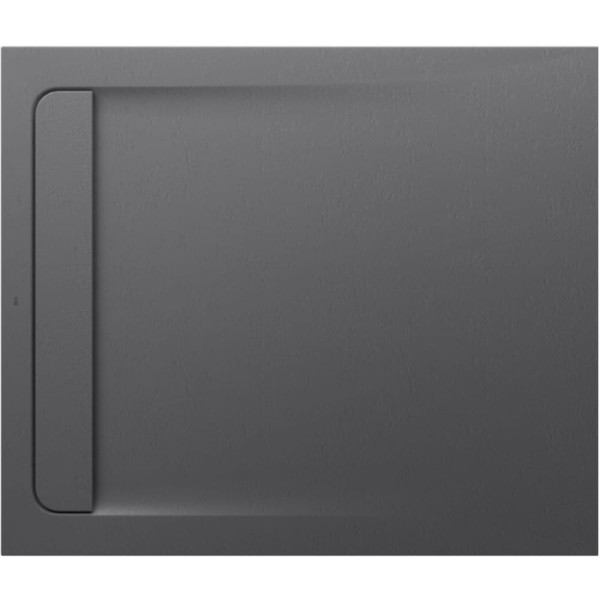 Roca Aquos brodzik kompozytowy stonex 1000x800x28 z ukrytym odpływem szary łupek