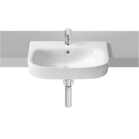 Roca Debba umywalka półblatowa 500x400 mm biała