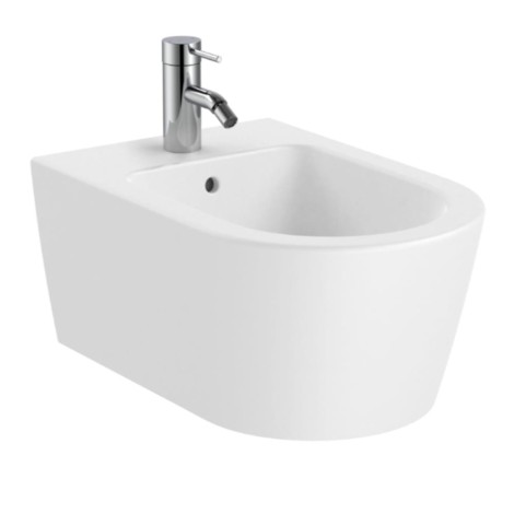 Roca Inspira round bidet podwieszany biały mat