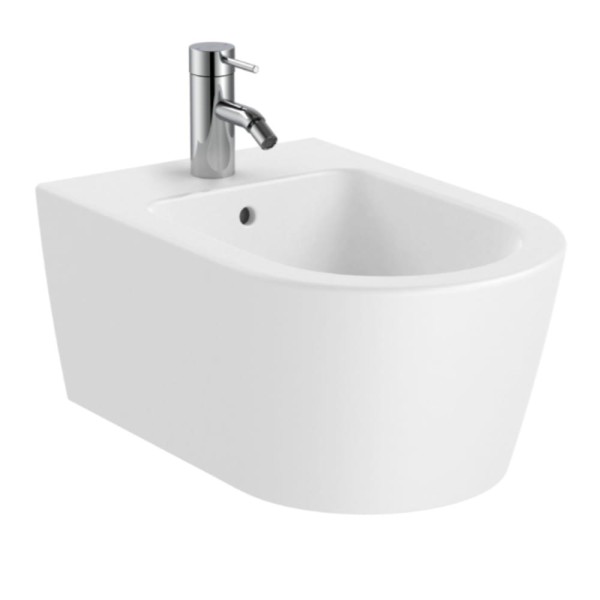 Roca Inspira round bidet podwieszany biały mat