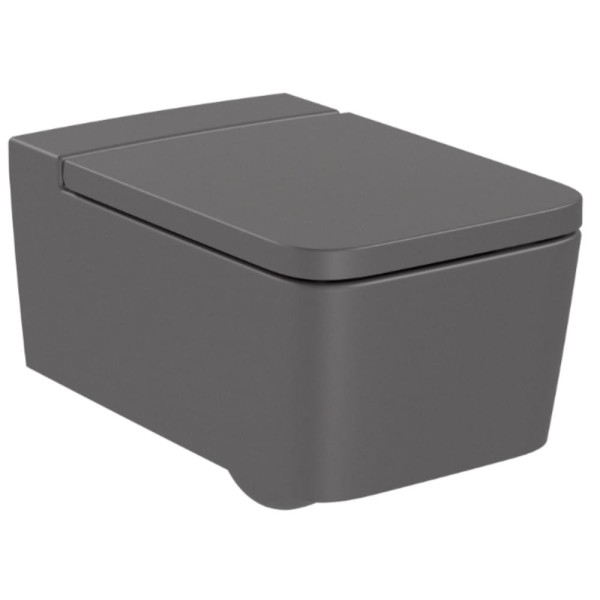 Roca Inspira square rimless miska wc podwieszana onyks