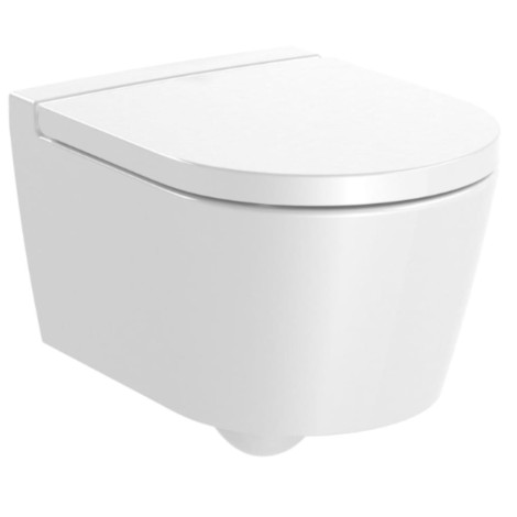 Roca Inspira rimless round compacto miska wc podwieszana supraglaze  biała