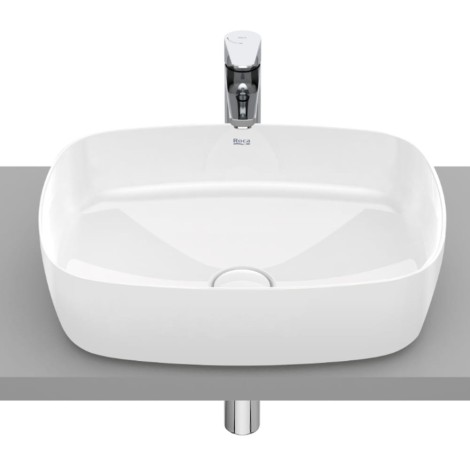 Roca Inspira soft supraglaze umywalka nablatowa 500x370x140 mm biała