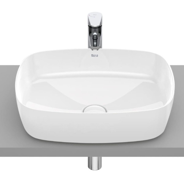 Roca Inspira soft supraglaze umywalka nablatowa 500x370x140 mm biała