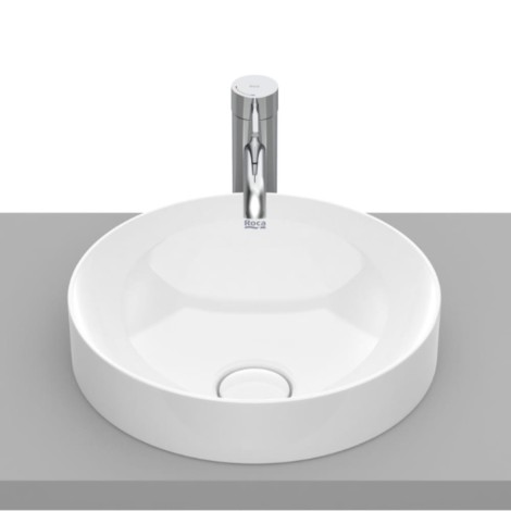 Roca Inspira round umywalka wpuszczana 370 x 370 x 75 mm biała