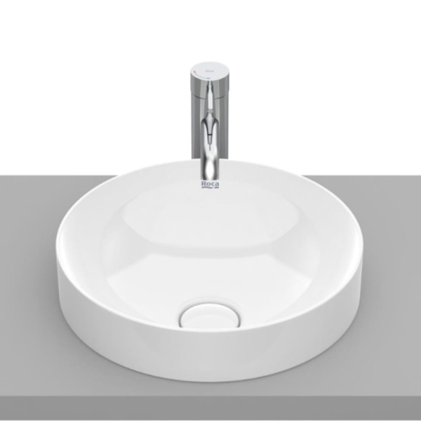 Roca Inspira round umywalka wpuszczana 370 x 370 x 75 mm biała