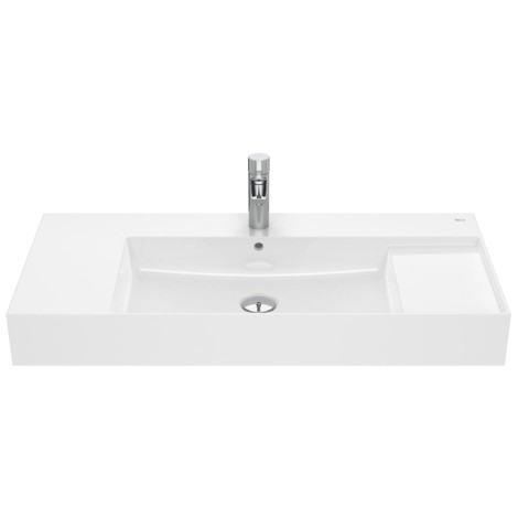 Roca Inspira fineceramic umywalka ścienno - meblowa 1000 x 490 x 120 mm biała